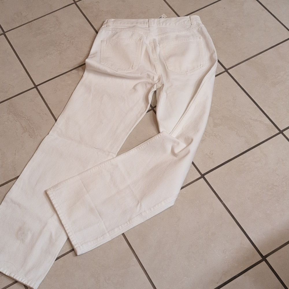 NWT Madewell Cleo Straight Jeans White High Rise Size - Picture 3 of 11